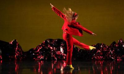 Lesley Garrison in the premiere performance run of "Pepperland," 2017