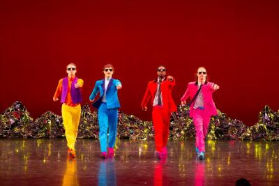 Noah Vinson, Laurel Lynch, Brandon Randolph, and Billy Smith in "Pepperland," 2019