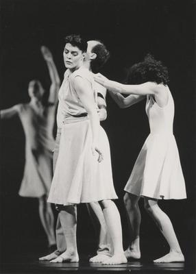 Susan Hadley, David Landis, and Teri Weksler in "Gloria," 1988