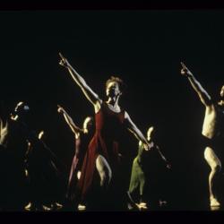 Joe Bowie, Megan Williams, and William Wagner in "Grand Duo," 1993