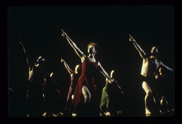 Joe Bowie, Megan Williams, and William Wagner in "Grand Duo," 1993