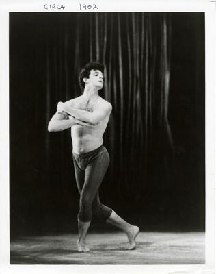 Mark Morris in "Jealousy" on the set of "Great Performances," 1986