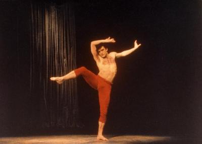 Mark Morris in "Jealousy" on the set of "Great Performances," 1986