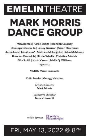 Program for Emelin Theatre - May 13, 2022