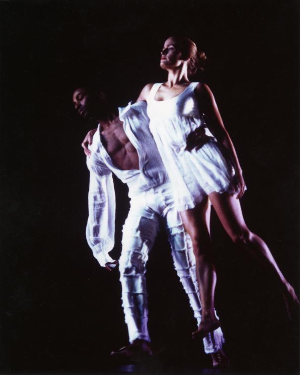 Charlton Boyd and Julie Worden in "I Don't Want to Love," 1996
