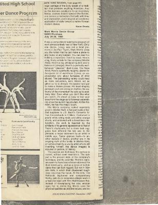Dance Magazine - December 1985