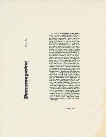 Dance Magazine - February 1981