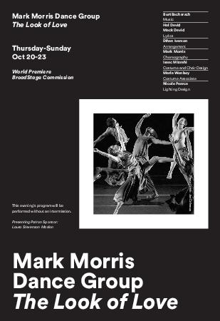 Program for “The Look of Love,” BroadStage - October 20-23, 2022