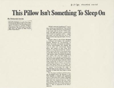 The Village Voice - August 1983