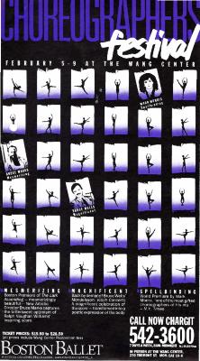Flyer for Boston Ballet - February 5-9, 1986