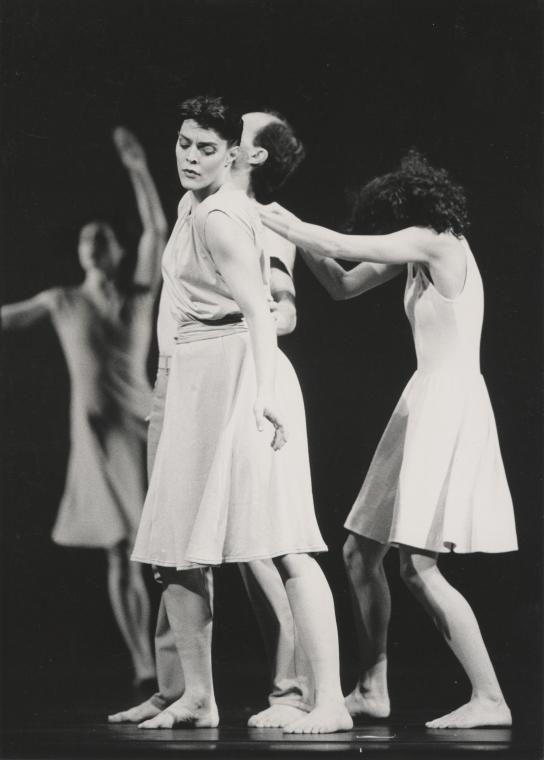 Susan Hadley, David Landis, and Teri Weksler in "Gloria," 1988
