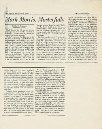 The Washington Post - November 1985