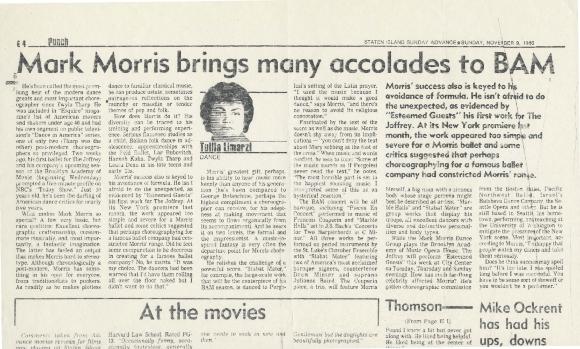 Staten Island Advance - November 1986