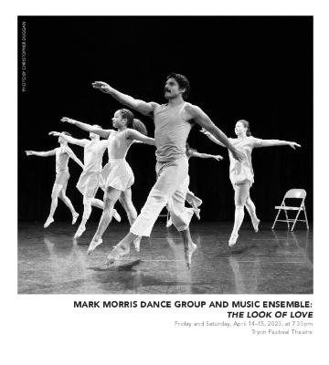 Program for "The Look of Love," Krannert Center for the Performing Arts - April 14-15, 2023