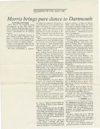 The Dartmouth - April 1988
