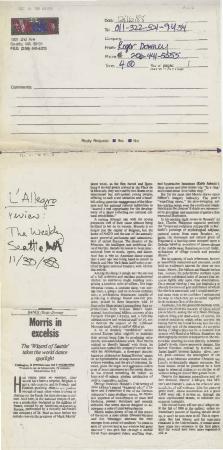 Seattle Weekly - November 1988