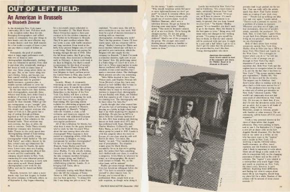 Dance Magazine - December 1988