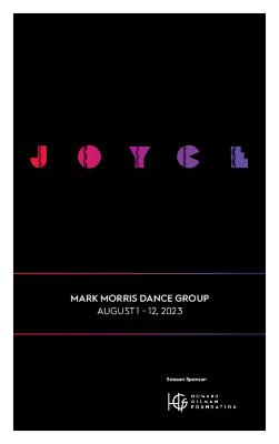 Program for The Joyce Theater - August 1-12, 2023