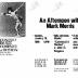 Program for "An Afternoon with Mark Morris" - January 19, 1986