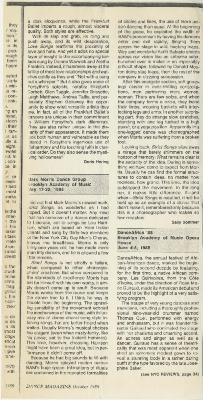 Dance Magazine - October 1988