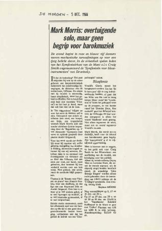 De Morgen - December 1988