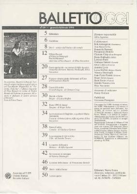 Balletto Oggi - January 1990