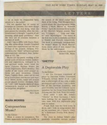 The New York Times - May 1989