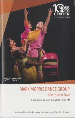 Program for Moss Arts Center at Virginia Tech - February 24, 2024