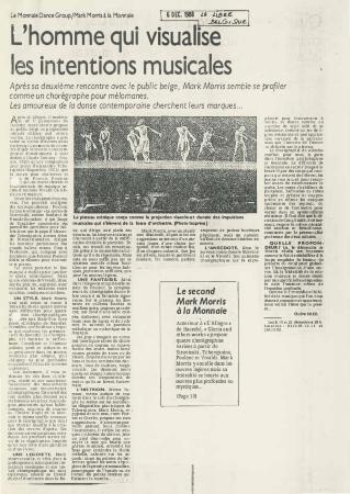 La Libre Belgique - December 1988 