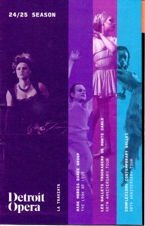Program for "The Look of Love," Detroit Opera - November 2, 2024