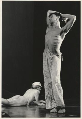Donald Mouton and Keith Sabado in "Striptease" from "Mythologies," 1987
