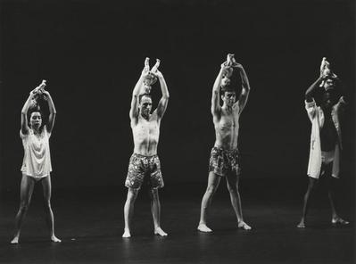 Olivia Maridjan-Koop, Erin Matthiessen, Dan Joyce, and Kraig Patterson in "Lovey," 1990