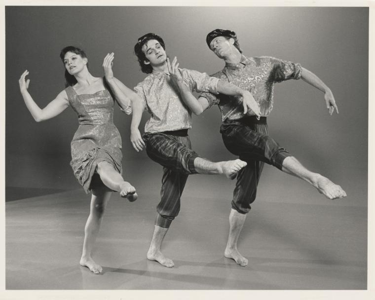 Susan Hadley, Mark Morris, and Rob Besserer in "Pièces en Concert," 1986