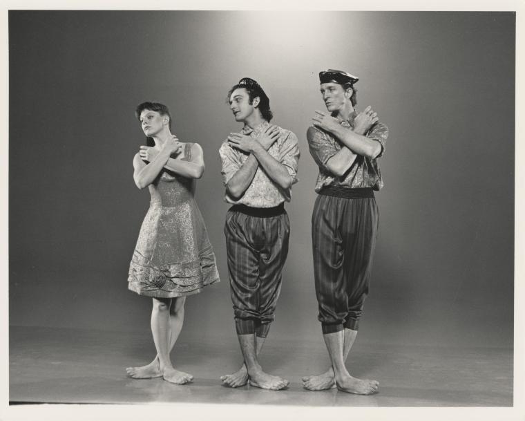 Susan Hadley, Mark Morris, and Rob Besserer in "Pièces en Concert," 1986