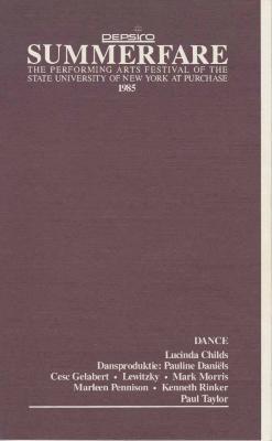 Program for PepsiCo Summerfare Performing Arts Festival (Purchase, NY) - July 27-28, 1985