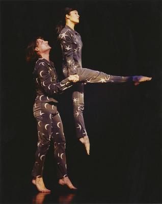 Shawn Gannon with Maile Okamura in the premiere performance run of "Resurrection," 2002