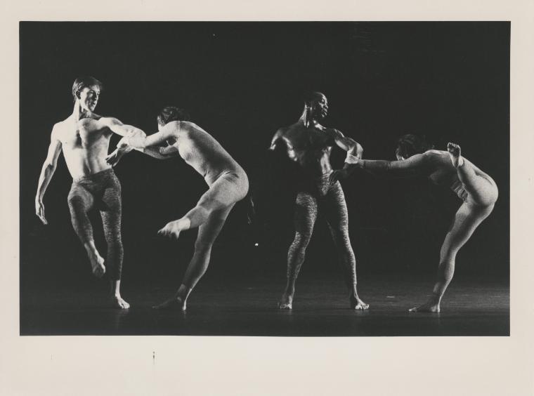 Dan Joyce, Ruth Davidson, Joe Bowie, and Olivia Maridjan-Koop in "Stabat Mater," 1989