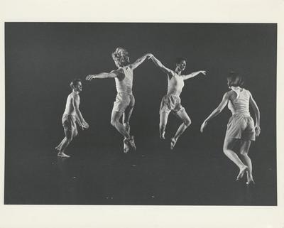 Scott Cunningham, Donald Mouton, Penny Hutchinson, and Jennifer Thienes in "Marble Halls," 1985