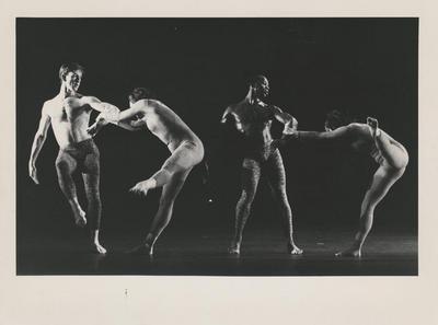 Dan Joyce, Ruth Davidson, Joe Bowie, and Olivia Maridjan-Koop in "Stabat Mater," 1989